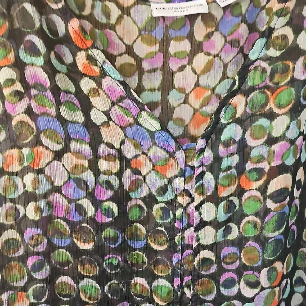 Liz Claiborne Colorful Patterned Blouse - Picture 5 of 9